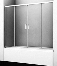 WasserKRAFT Шторка на ванну Lippe 45S02-170 – фотография-1